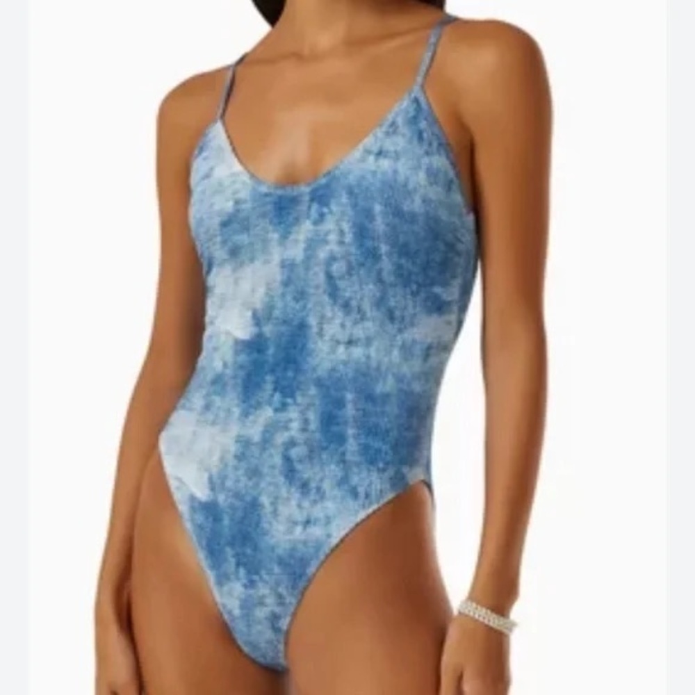 Good American NWT Tie Dye One Piece Swimsuit